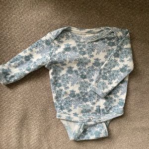 EUC Blue Wildflower Bodysuit